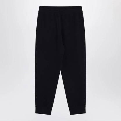Burberry Navy blue cashmere-blend jogging pants