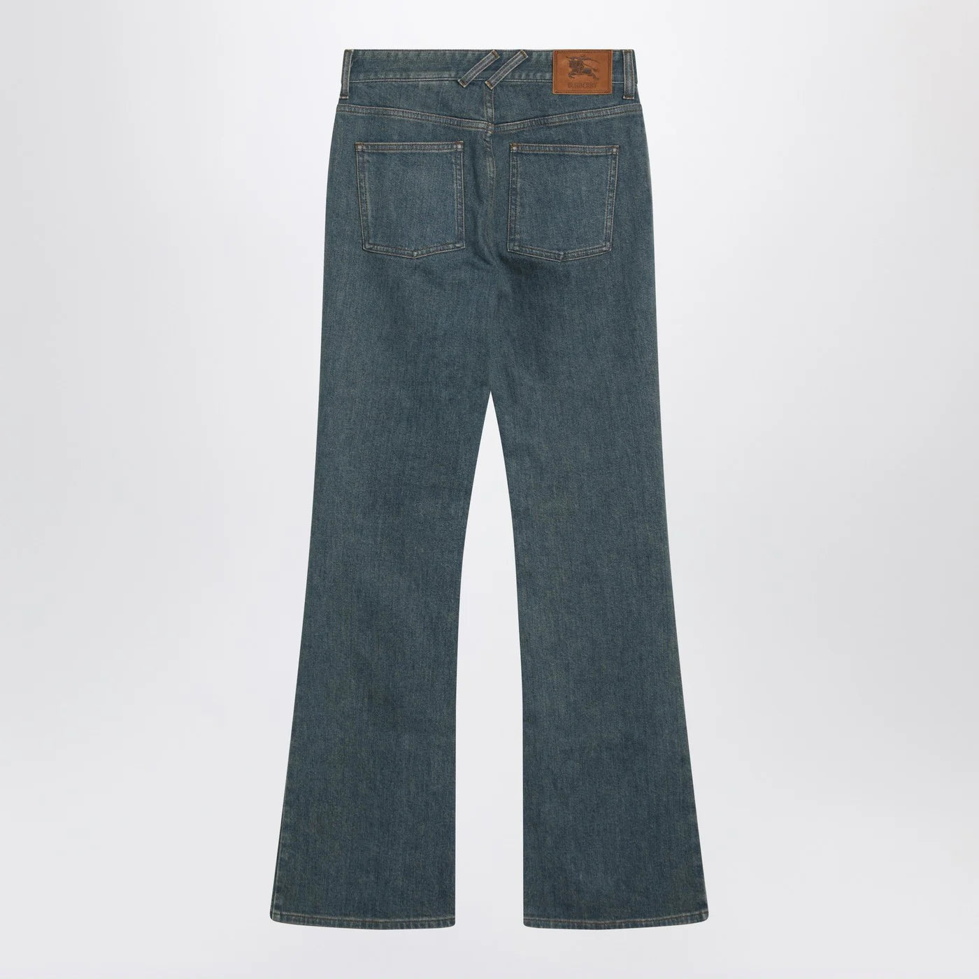 Burberry Mid-blue jeans with Check-pattern pocket