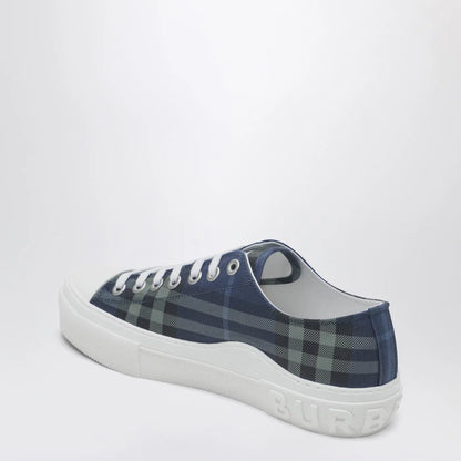Burberry Blue Check cotton Sneakers