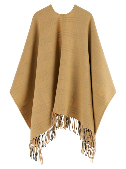 Burberry Check Wool Reversible Cape