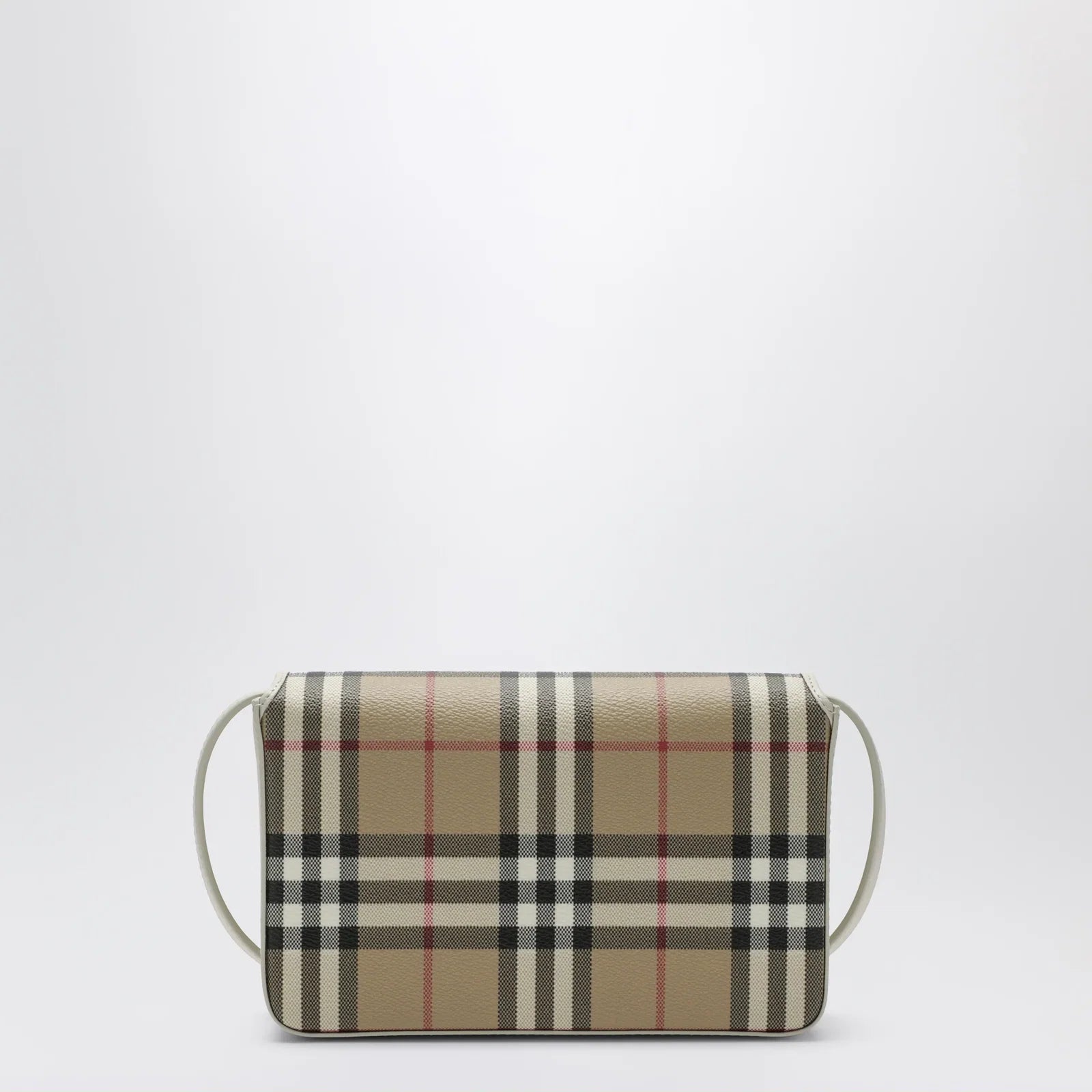 Burberry White Hampshire bag with Check pattern