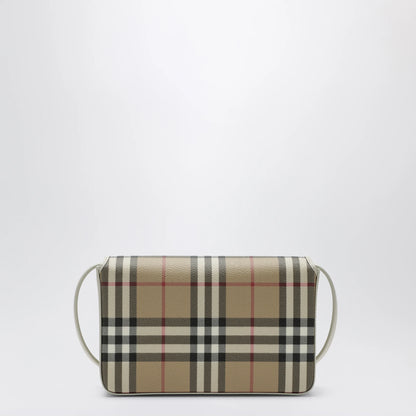 Burberry White Hampshire bag with Check pattern