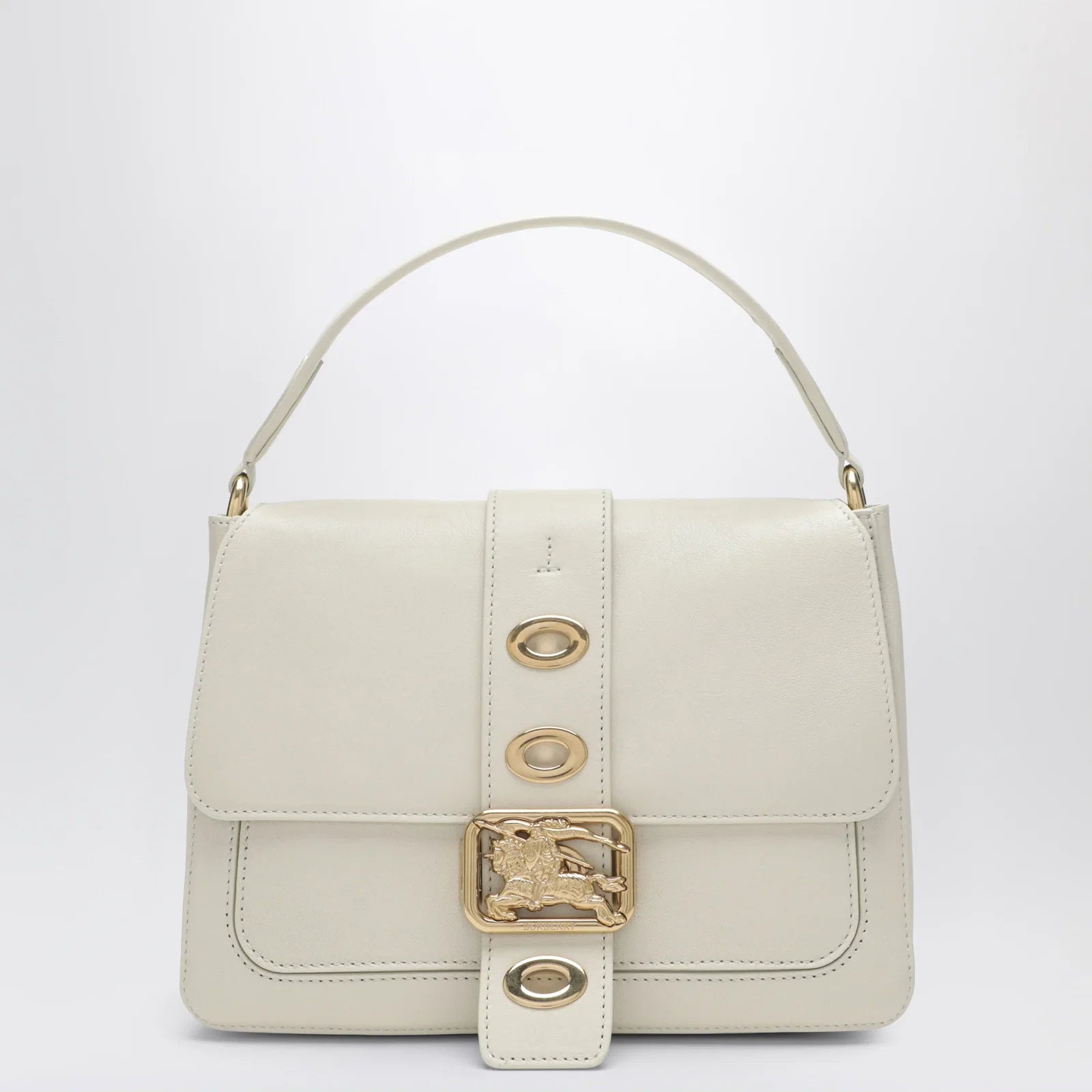 Burberry Small Rider shoulder bag in beige lambskin
