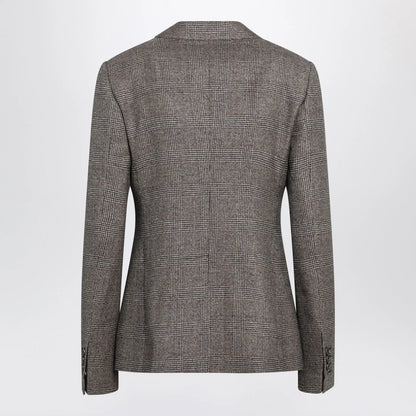 Burberry Prince of Wales Wool-Blend Single-Breasted Jacket