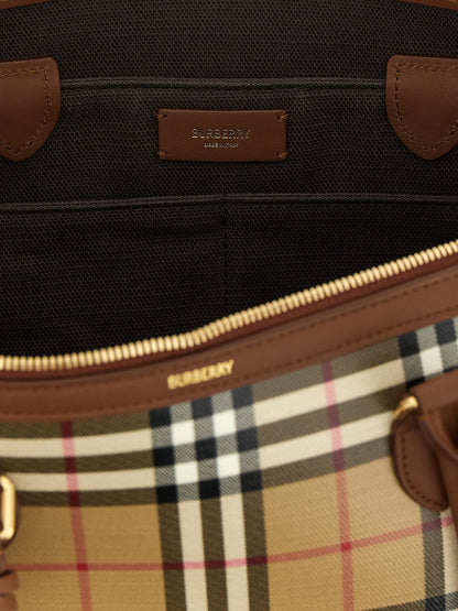 Burberry Small Check Shopping Bag