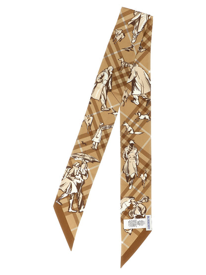 Burberry Check Mates Thin Scarf