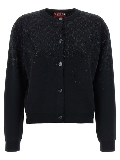 Gucci Gg Crystal Cardigan