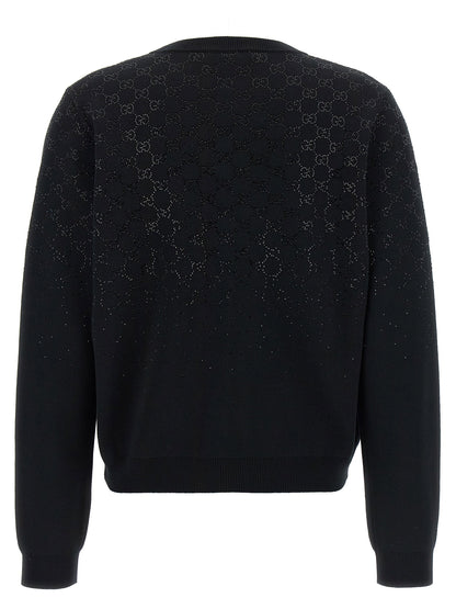 Gucci Gg Crystal Cardigan