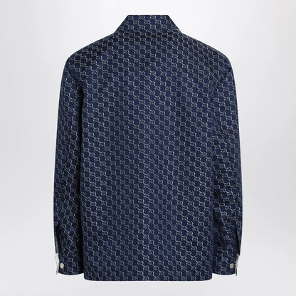 GUCCI Blue/white jacket with GG Shadow