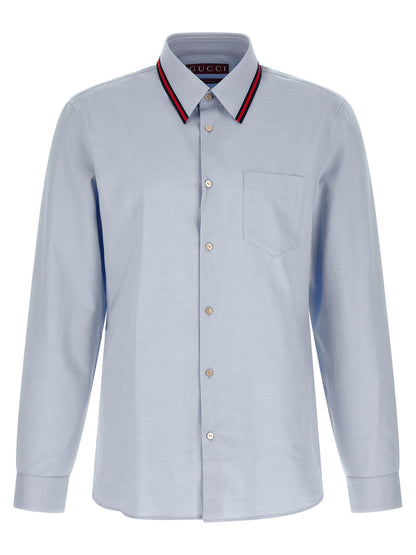 Gucci Web Collar Shirt