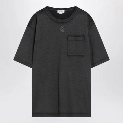 Alexander McQueen Faded black Skull T-shirt