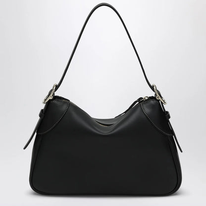 GUCCI GG Emblem medium black shoulder bag