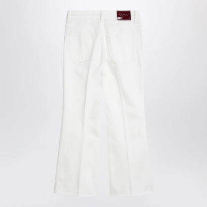 GUCCI Short white flare trousers