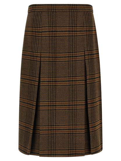 Saint Laurent Prince Of Wales Skirt