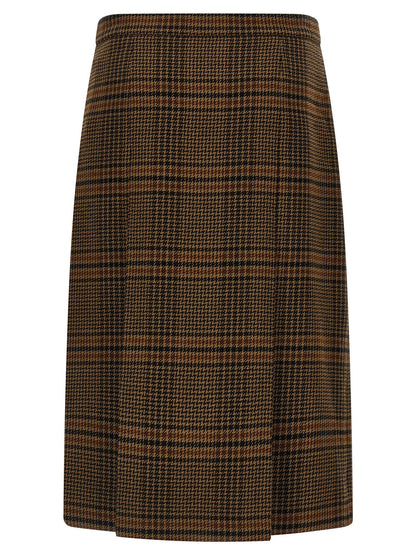 Saint Laurent Prince Of Wales Skirt