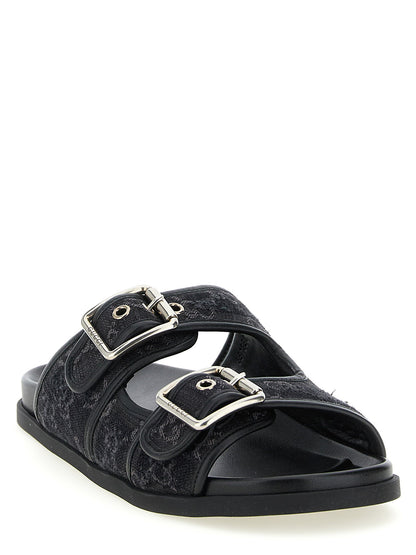 Gucci Gg Denim Slides