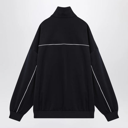GUCCI Navy blue sweatshirt in technical jersey