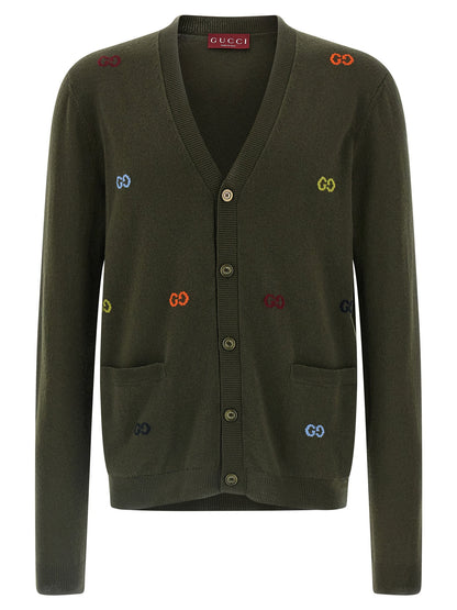 Gucci Gg Intarsia Cardigan
