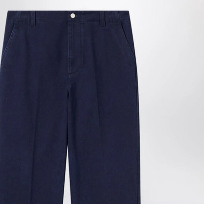 GUCCI Dark blue washed denim trousers