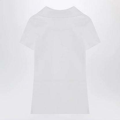 Balenciaga White short-sleeve Nano BB tank top