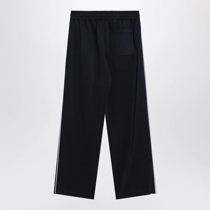 GUCCI Navy blue pants in technical jersey