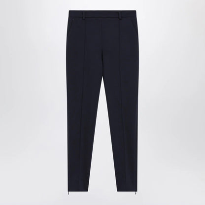 GUCCI Slim blue wool trousers