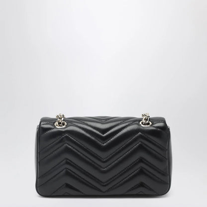 GUCCI Small black GG Marmont shoulder bag