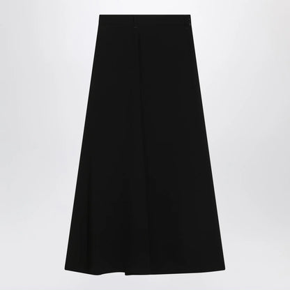 Balenciaga Draped black skirt in crêpe