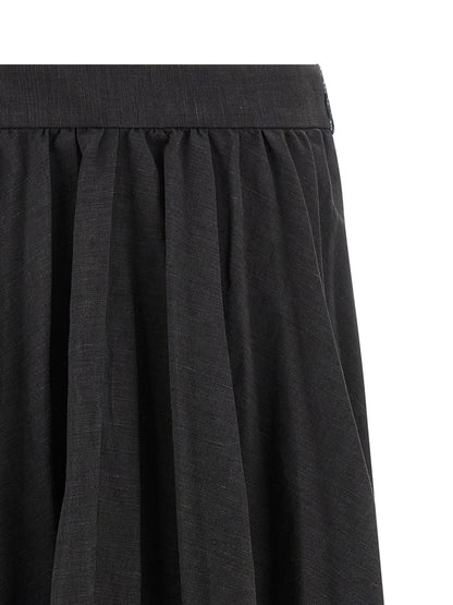 Balenciaga Hybrid Pleated Skirt