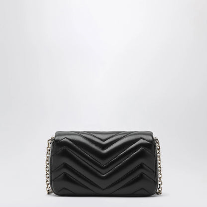 GUCCI Black GG Marmont mini shoulder bag