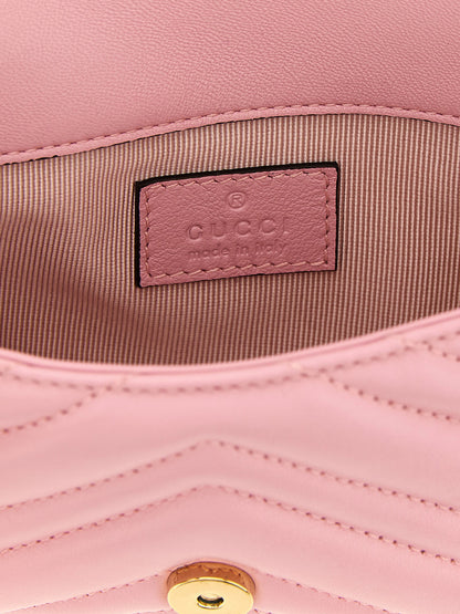 Gucci Gg Marmont Chevron Crossbody Bag