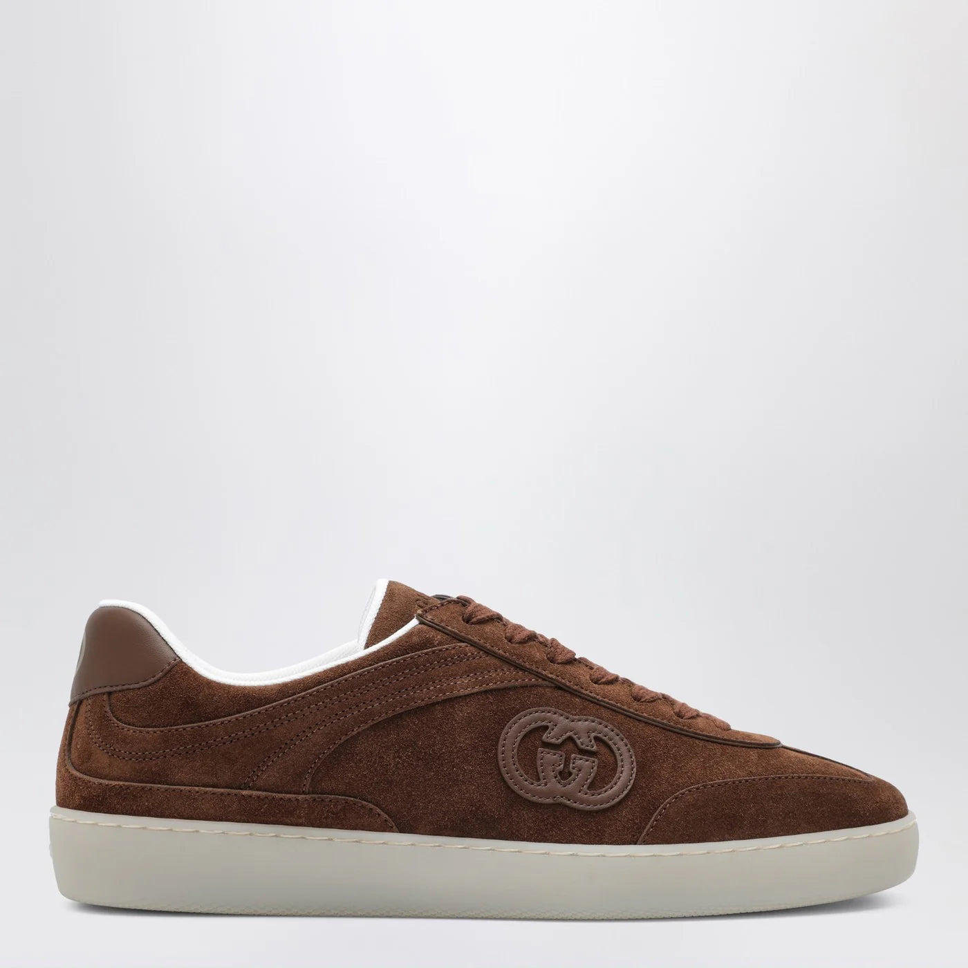 GUCCI Brown suede G75 Sneakers