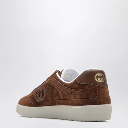 GUCCI Brown suede G75 Sneakers
