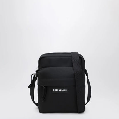 Balenciaga Explorer black nylon shoulder bag