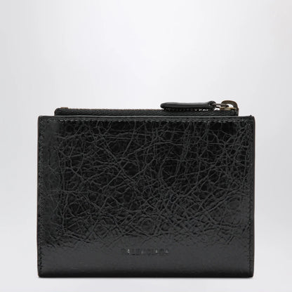 Balenciaga Le City bi-fold lambskin wallet in black
