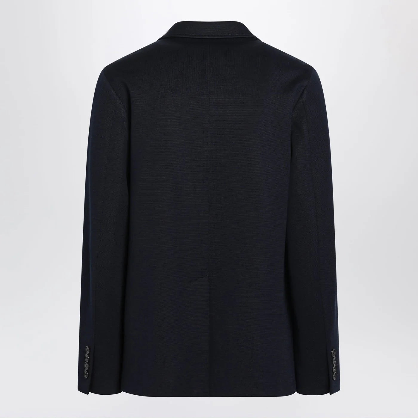 GUCCI Blue single-breasted cotton jersey jacket