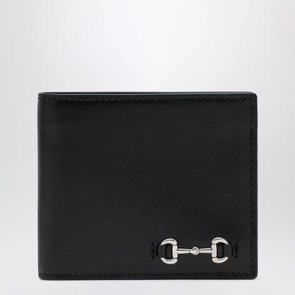GUCCI Black bi-fold wallet with Horsebit