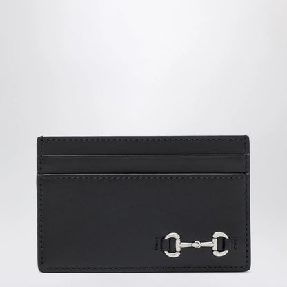 GUCCI Black cardholder with Horsebit