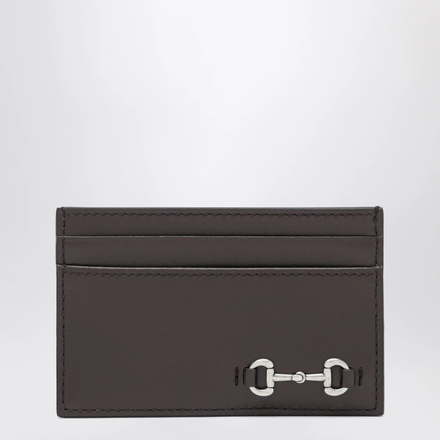 GUCCI Cocoa cardholder with Horsebit