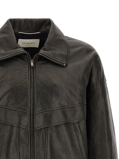 Saint Laurent Bubble Leather Jacket