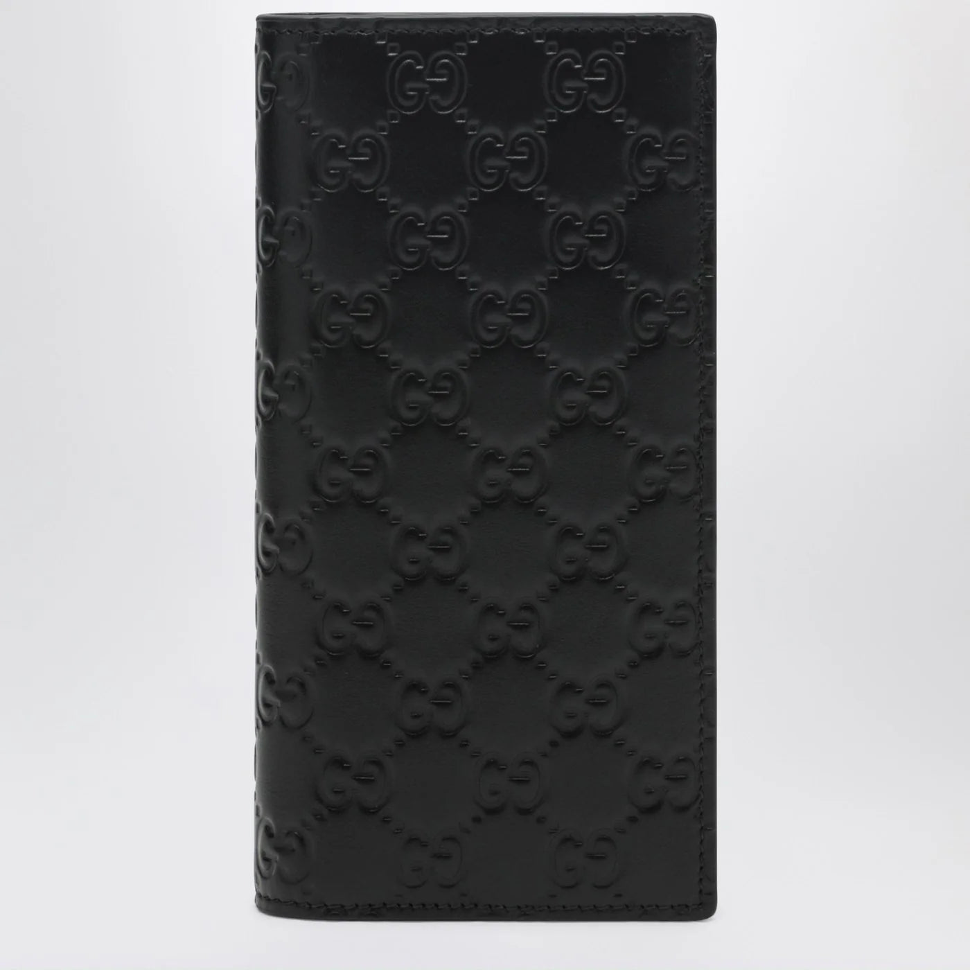 GUCCI Black GG Emblem long wallet