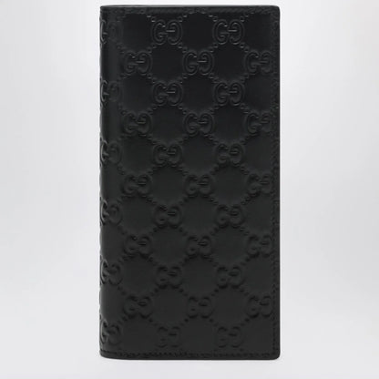 GUCCI Black GG Emblem long wallet