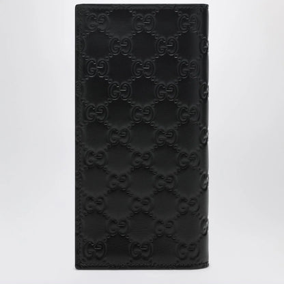 GUCCI Black GG Emblem long wallet