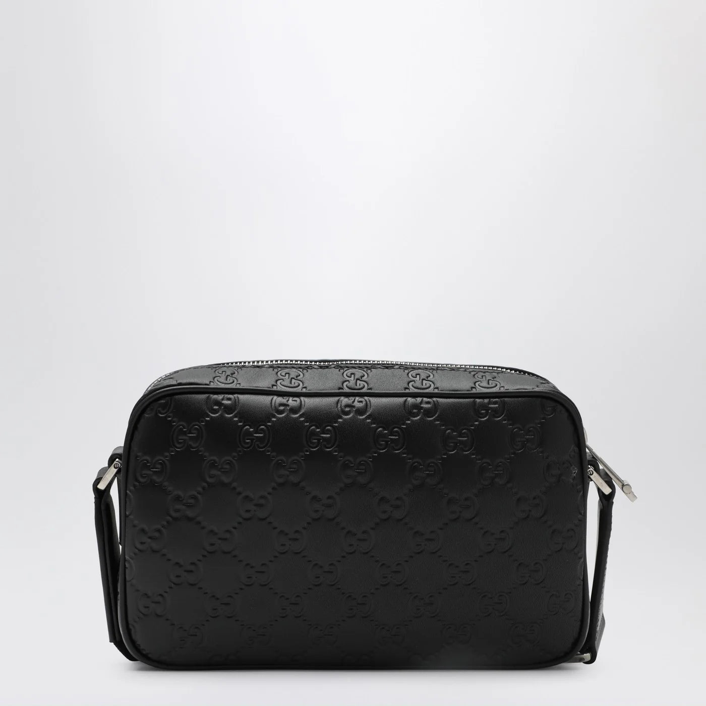 GUCCI Small black GG Emblem shoulder bag