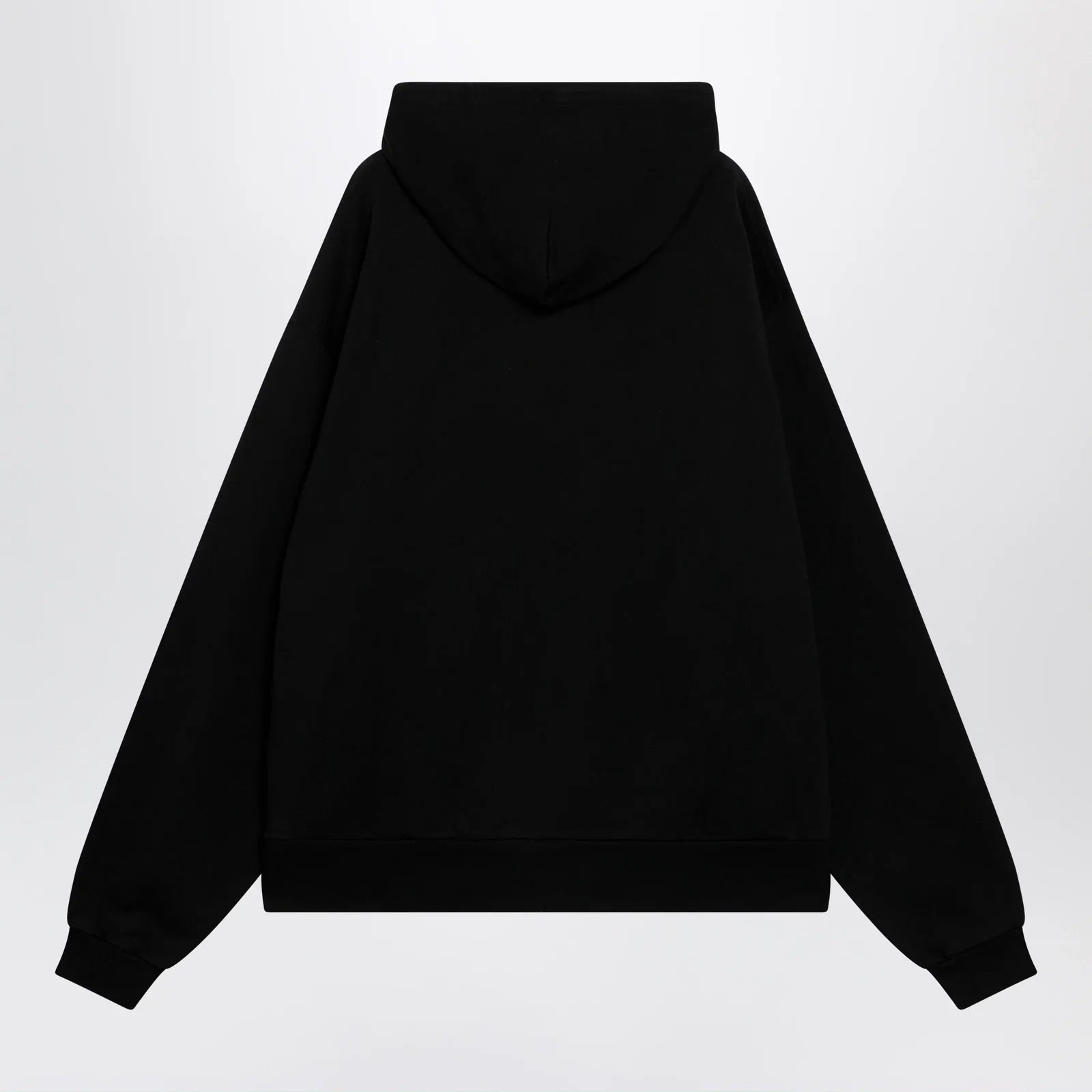Balenciaga Oversized zip hoodie in black cotton