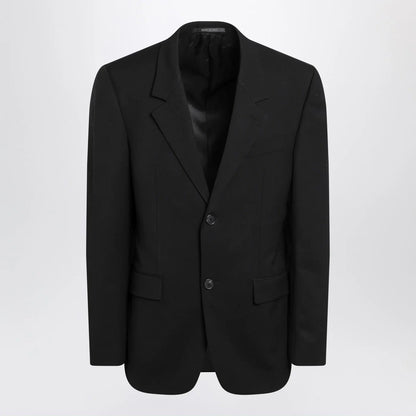 Balenciaga Single-breasted black wool jacket