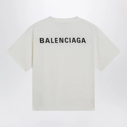 Balenciaga Back Medium Fit T-shirt in cream
