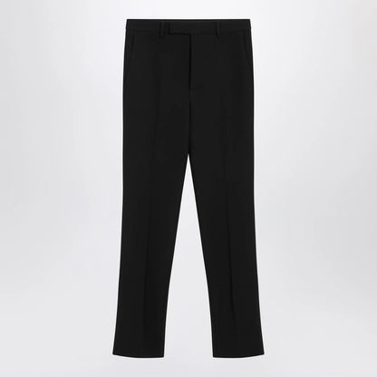 GUCCI Black skinny wool trousers