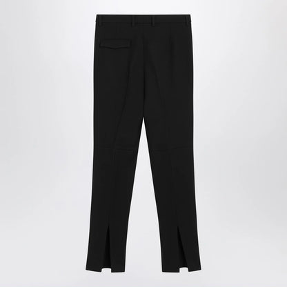 GUCCI Black skinny wool trousers
