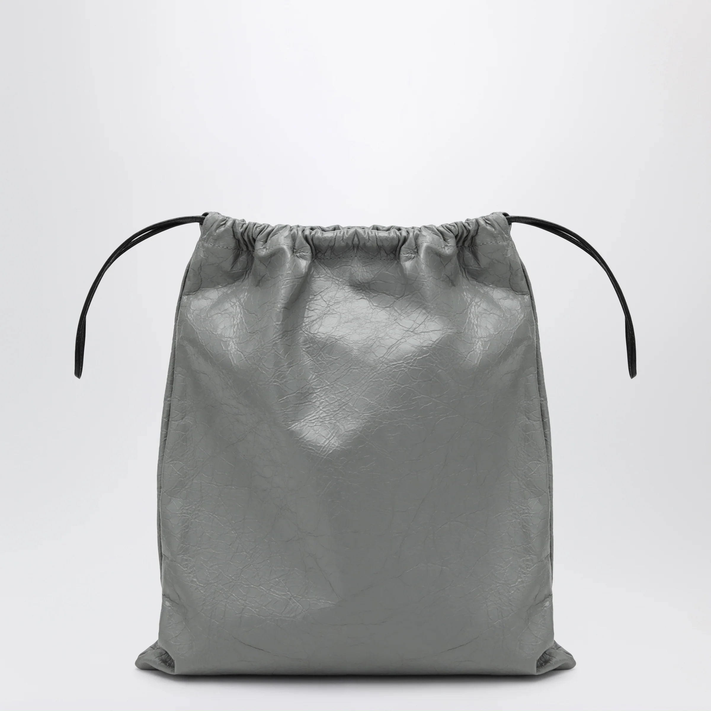 Balenciaga La Pochette dust bag shopper in Arena lambskin grey